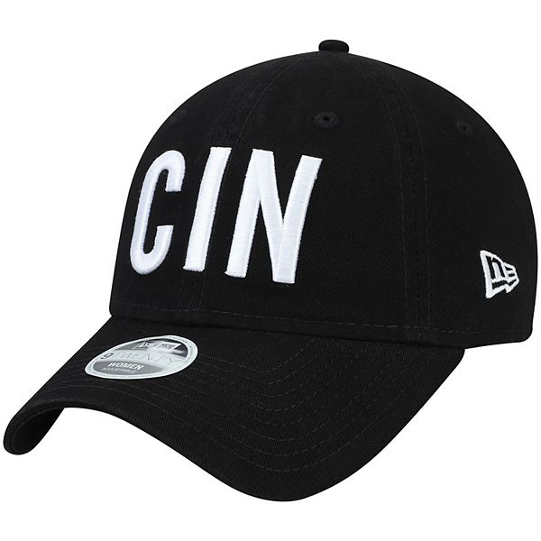 Women's New Era Black Cincinnati Bengals Team Hometown 9TWENTY Adjustable  Hat