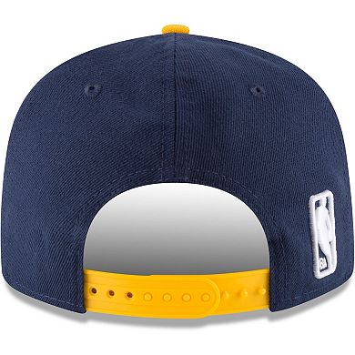 Men's New Era Navy/Gold Indiana Pacers Two-Tone 9FIFTY Adjustable Hat