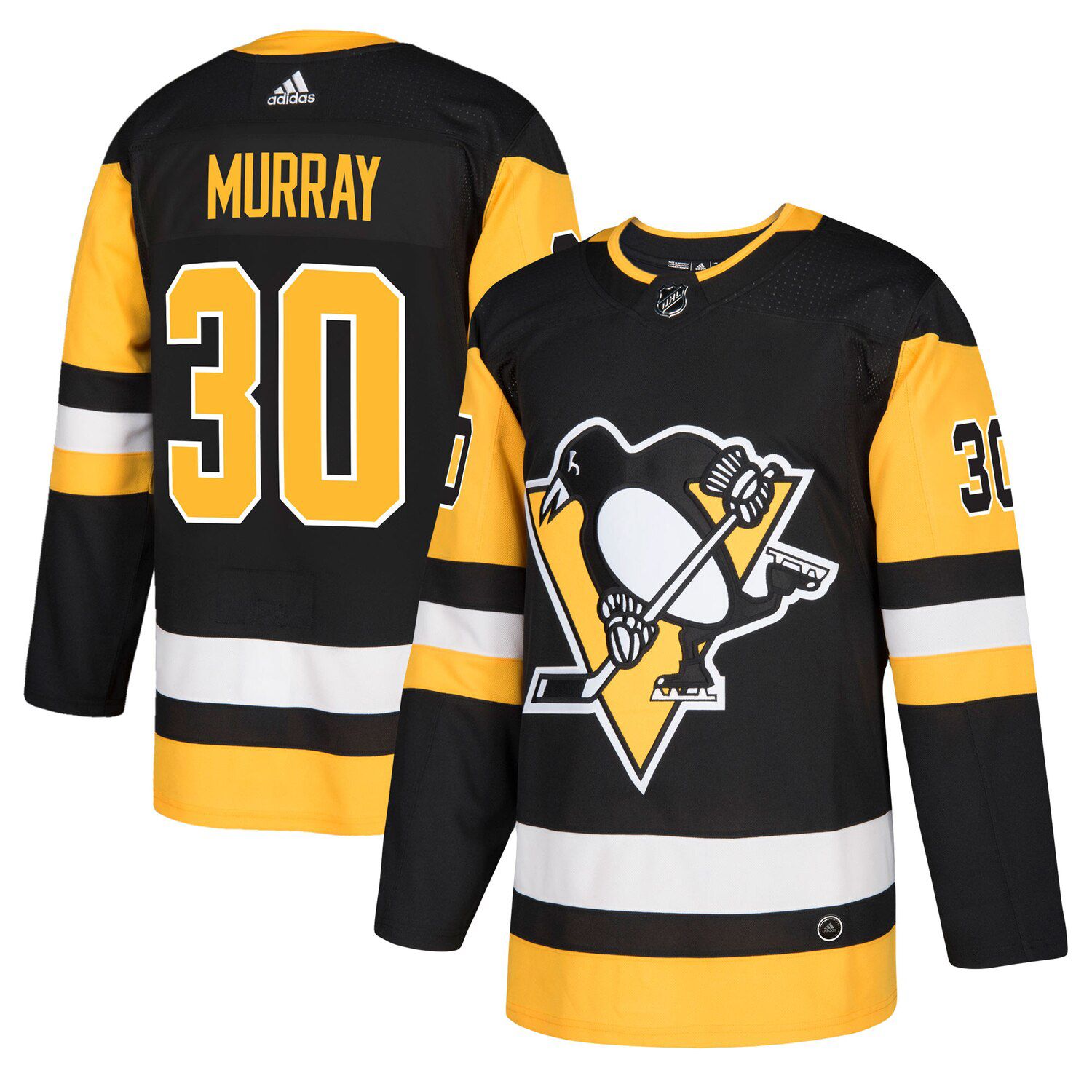 black and yellow penguins jersey