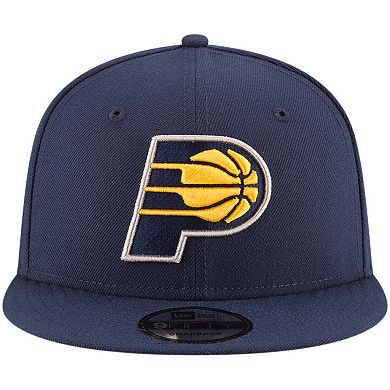 Men's New Era Navy Indiana Pacers Official Team Color 9FIFTY Snapback Hat