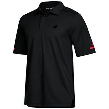 Men's adidas Black New Jersey Devils Game Day climalite Polo Men's adidas Black New Jersey Devils Game Day climalite Polo