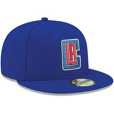 Men's New Era Royal LA Clippers Official Team Color 59FIFTY Fitted Hat