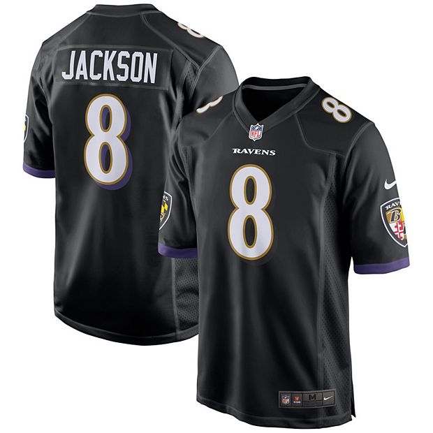 Men's Nike Lamar Jackson White Baltimore Ravens Player Game Jersey