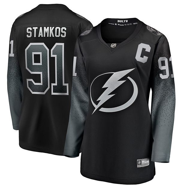 Women's Fanatics Branded Steven Stamkos Black Tampa Bay Lightning