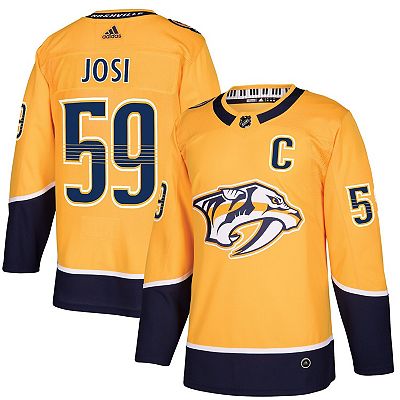 Men s adidas Roman Josi Gold Nashville Predators Home Authentic Player Jersey