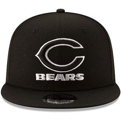 Men's New Era Black Chicago Bears B-Dub 9FIFTY Adjustable Snapback Hat