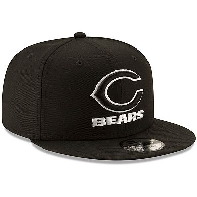 Men's New Era Black Chicago Bears B-Dub 9FIFTY Adjustable Snapback Hat