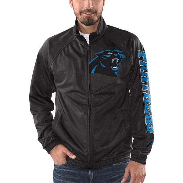 Men's G-III Sports by Carl Banks Black Carolina Panthers Synergy Track  Full-Zip Jacket