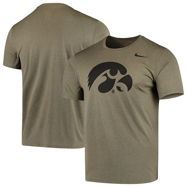 Men's Nike Olive Iowa Hawkeyes Tonal Logo Legend Performance T-Shirt