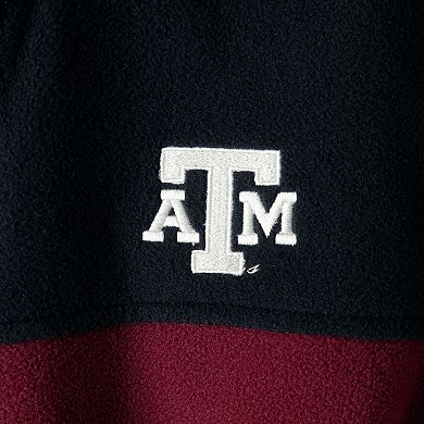 Men's Columbia Black/Maroon Texas A&M Aggies Flanker III Fleece Team Full-Zip Jacket
