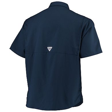 Men's Columbia Navy Auburn Tigers Big & Tall Collegiate Tamiami Button-Down Shirt