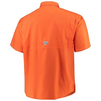 Men's Columbia Orange Clemson Tigers Big & Tall Collegiate Tamiami Button-Down Shirt