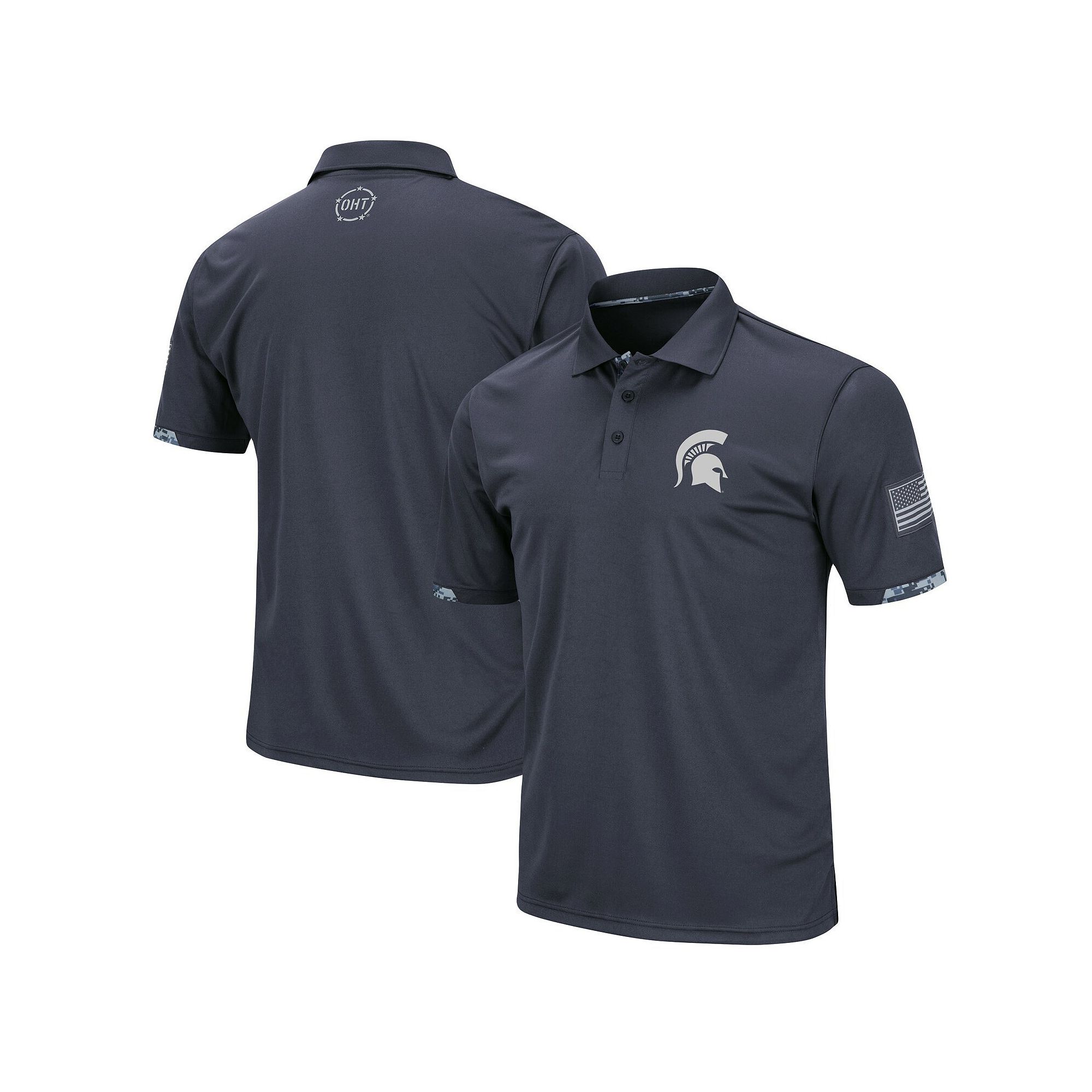Mens Colosseum Charcoal Michigan State Spartans OHT Military Appreciation 