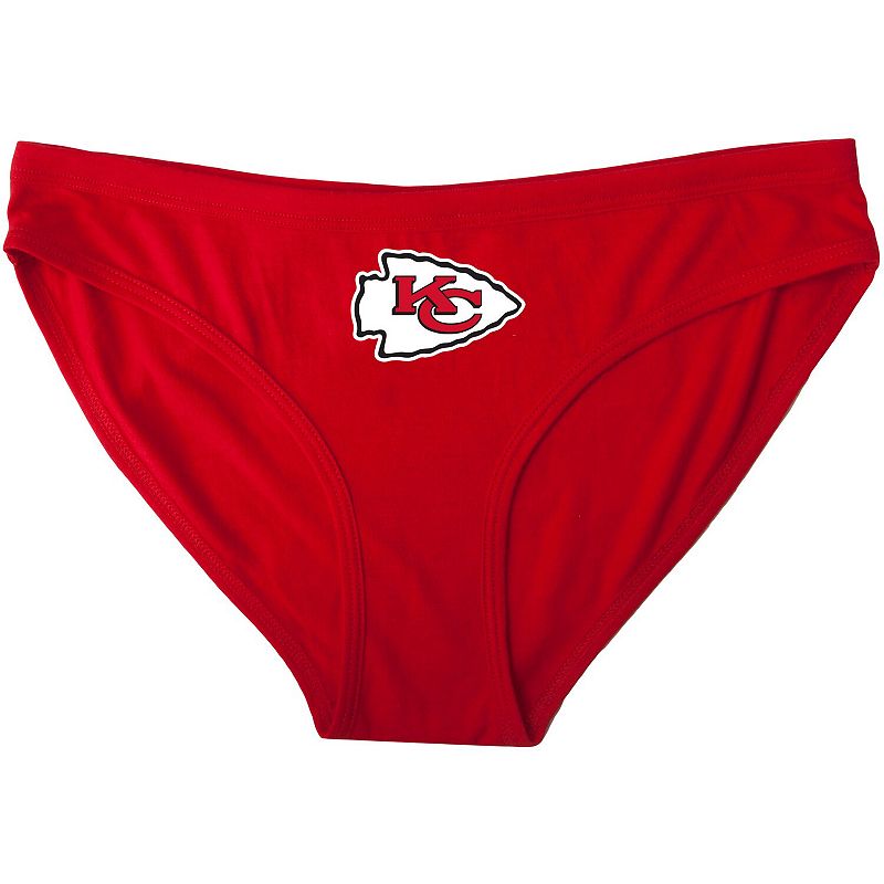 Womens Concepts Sport Red Kansas City Chiefs Solid Logo Panties, Size: Lar