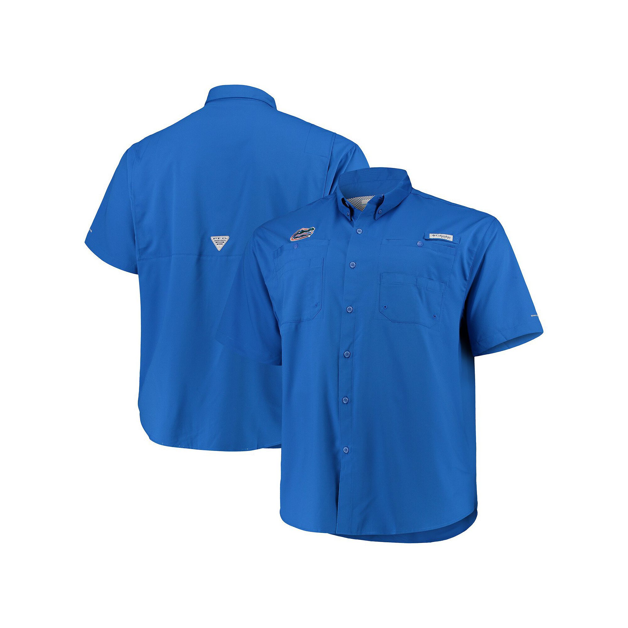 Mens Columbia Royal Florida Gators Big & Tall Collegiate Tamiami Button-Do