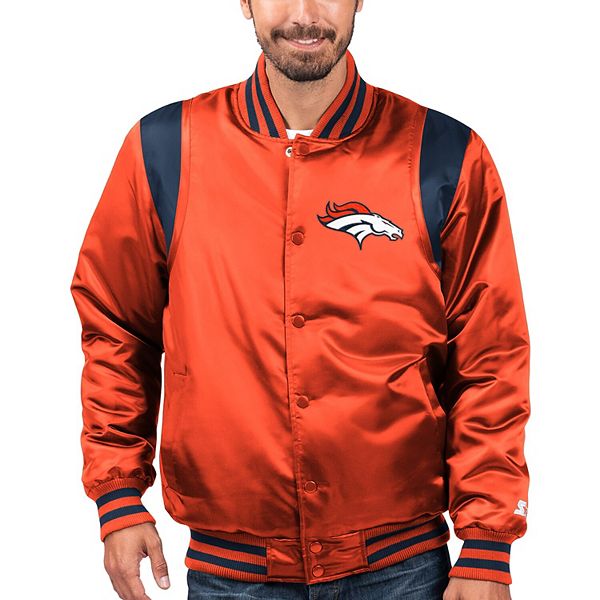 Men's Denver Broncos Starter Orange The Tradition II Full-Snap