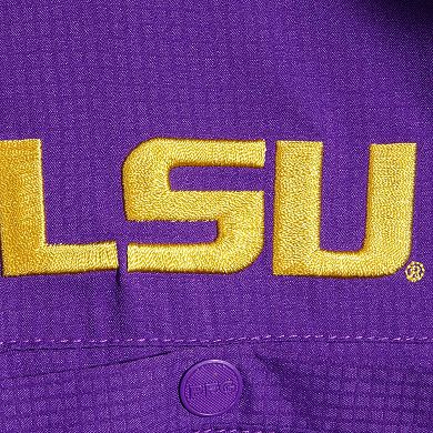 Men's Columbia Purple LSU Tigers Big & Tall Collegiate Tamiami Button-Down Shirt