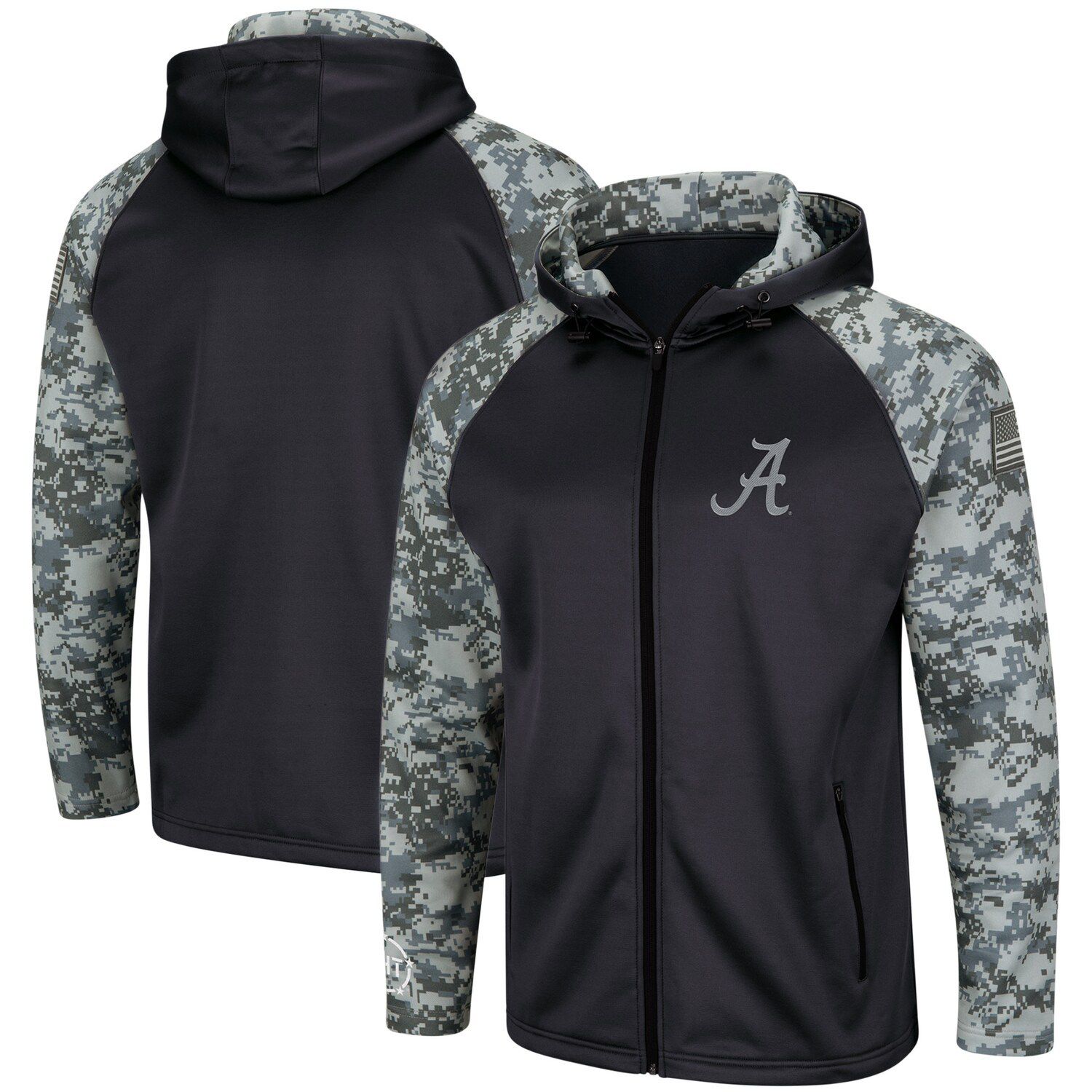 Chicago White Sox FOCO Camo Raglan Pullover Hoodie - Black