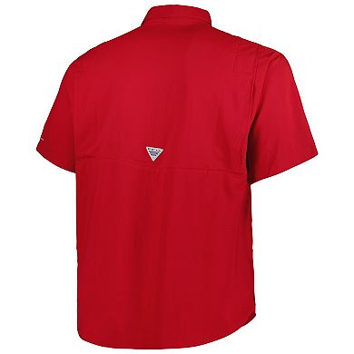 Men's Columbia Cardinal Arkansas Razorbacks Big & Tall Collegiate Tamiami Button-Down Shirt