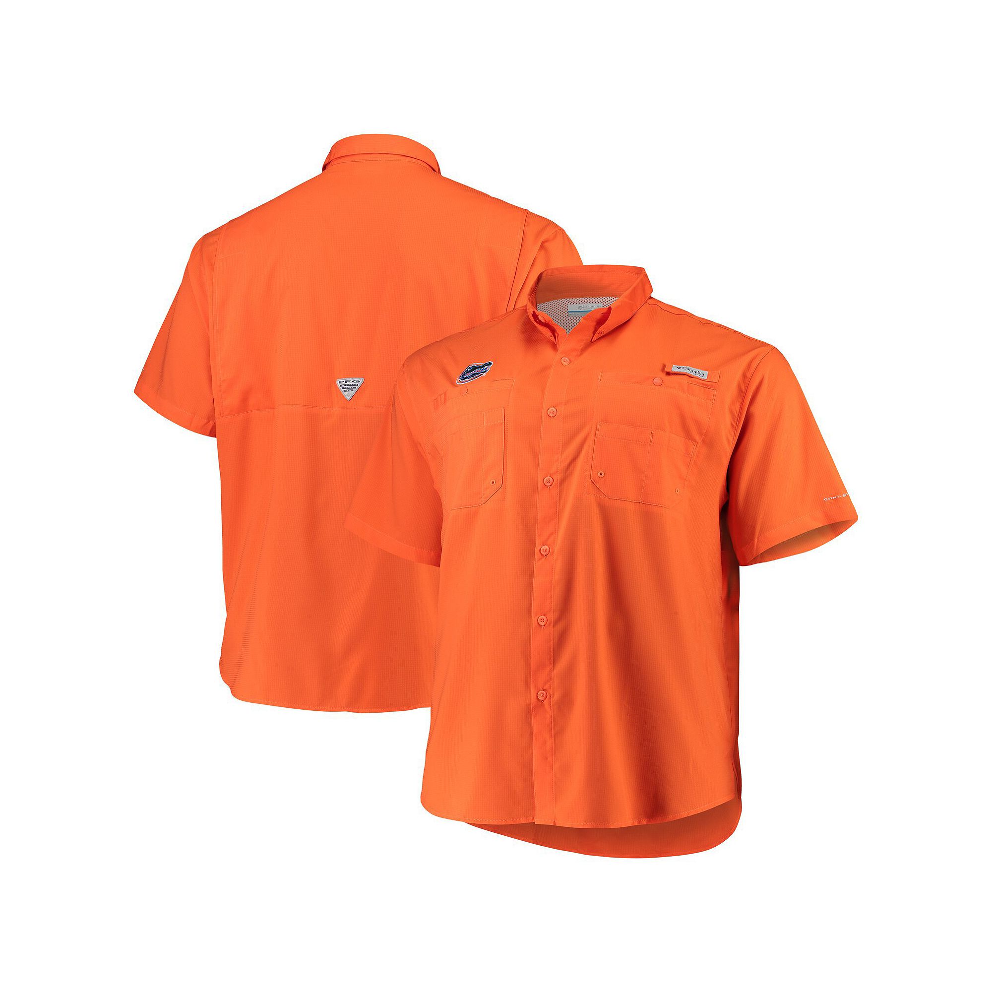 Mens Columbia Orange Florida Gators Big & Tall Collegiate Tamiami Button-D