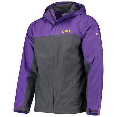 Men's Columbia Purple/Gray LSU Tigers Glennaker Storm Full-Zip Jacket