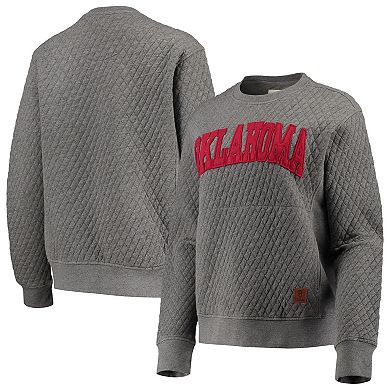 Women's Pressbox Heather Charcoal Oklahoma Sooners Moose Quilted ...