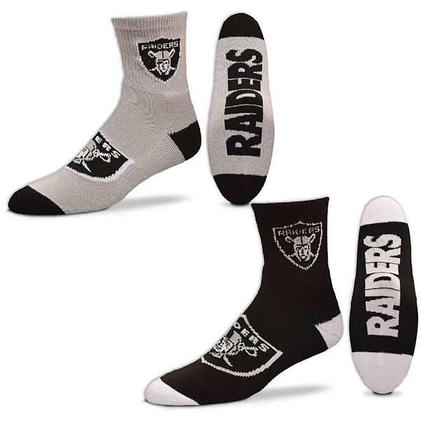 For Bare Feet Las Vegas Raiders Spray Zone Socks