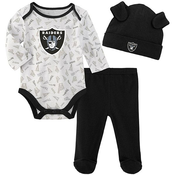 Newborn & Infant Black Las Vegas Raiders Team Logo Bodysuit