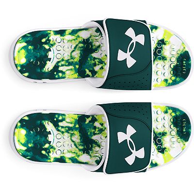 【UNDER ARMOUR】Men's UA Ignite Pro Graphic Footbed Slides Under Armour UA Ignite Pro Graphic Footbed Slides Men's Sandals