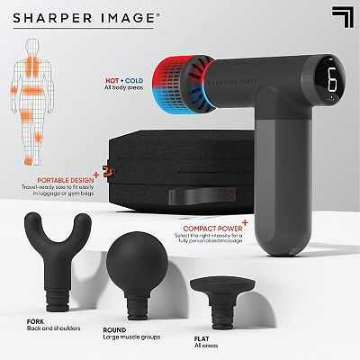 Sharper Image Powerboost Pro+ Move Hot & Cold Percussion Massager