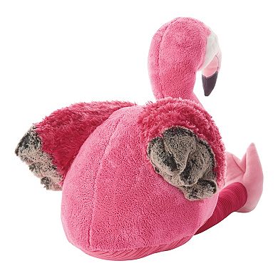 Mina Victory Plushlines Pink Flamingo Throw Pillow