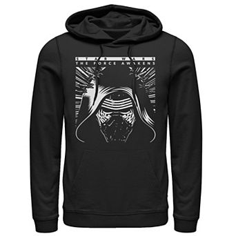 Men's Star Wars Kylo Ren Black And White Poster Hoodie