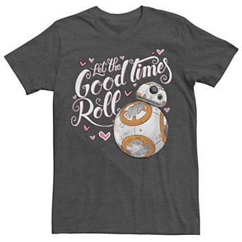 Men's Star Wars BB-8 Valentine's "Good Times Roll" Graphic Tee