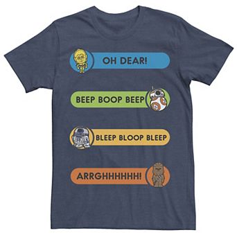 Men's Star Wars Character Sounds Tee