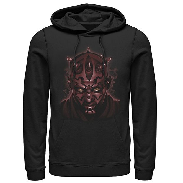 Men s Star Wars Darth Maul Dark Glare Portrait Hoodie