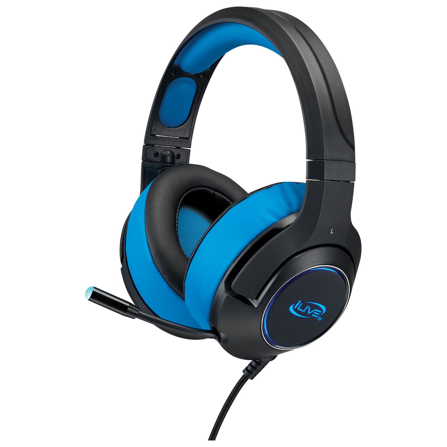 Ilive Audio Premium Over Ear Bluetooth Wireless Headphones - Blue