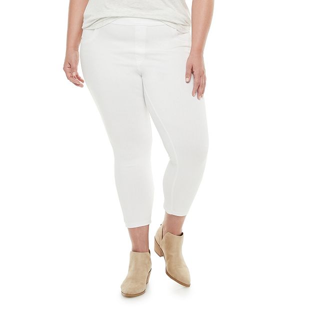 Plus Size Utopia by HUE High Rise Flawsome Denim Leggings