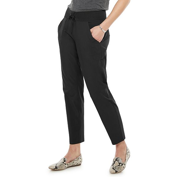 HUE, Pants & Jumpsuits, Hue U2272 High Waist Ponte Striped Skimmer Pants