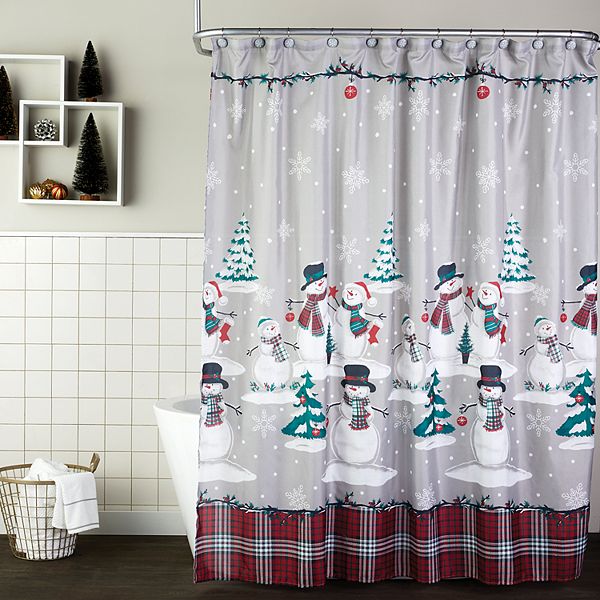 Saturday Knight, Ltd. Holiday Shower Curtain & Hook Set