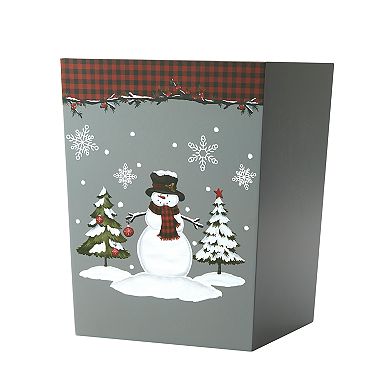 Saturday Knight, Ltd. Woodland Winter Wastebasket