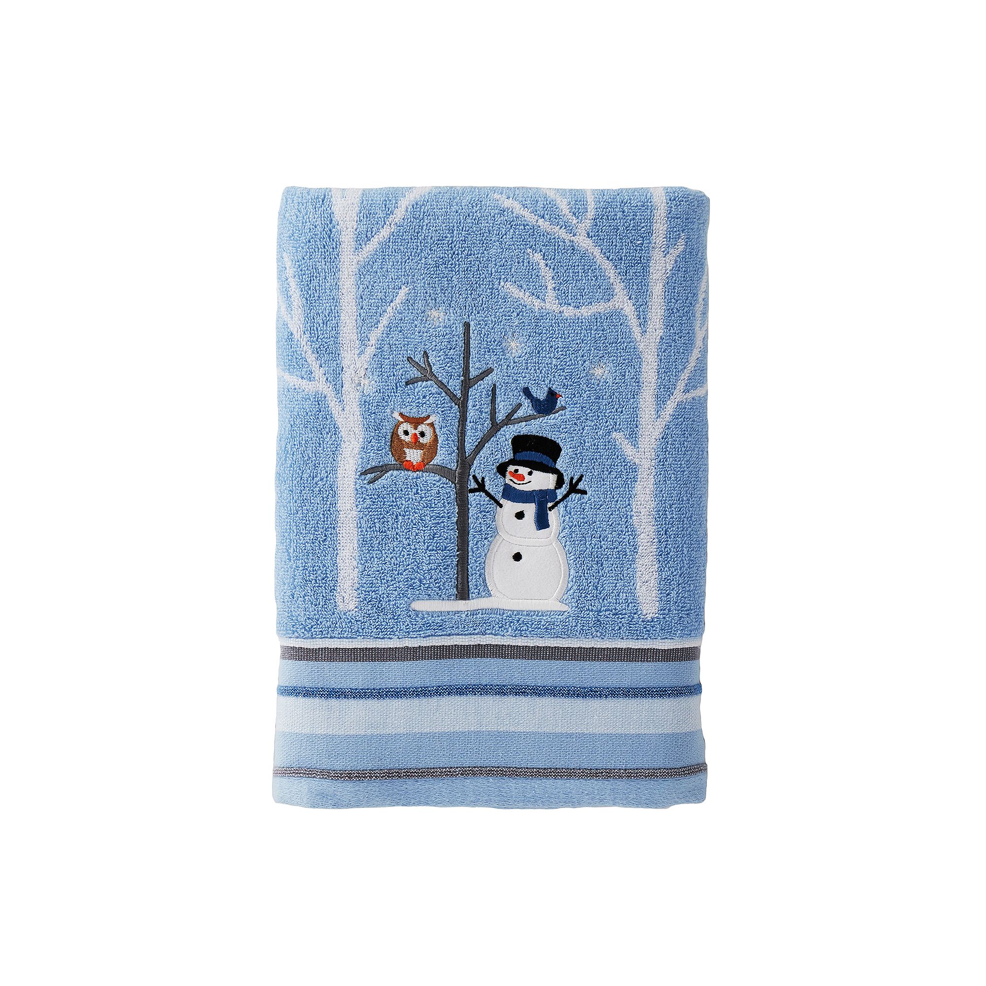 Saturday Knight, Ltd. Winter Friends Bath Towel, Blue