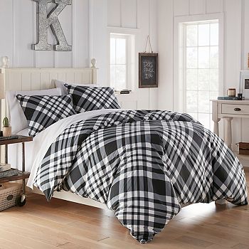 Poppy Fritz Plaid Duvet Cover Set