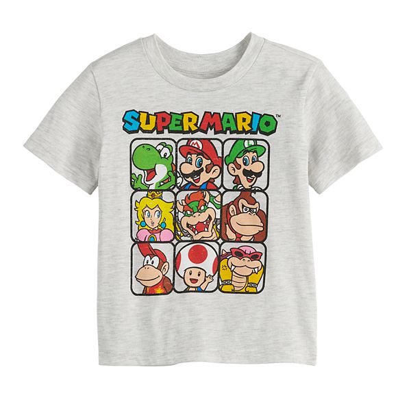 Details about   Super Mario Happy Holidays Boys T-Shirt Jumping Beans Officially Licensed 