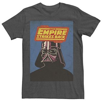 Men's Star Wars Darth Vader Blue Vintage Trading Card Tee