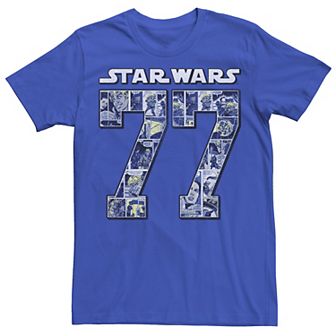 Men's Star Wars Comic Filled '77 Logo Graphic Tee