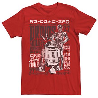 Men's Star Wars R2-D2 & C-3PO Show Poster Graphic Tee
