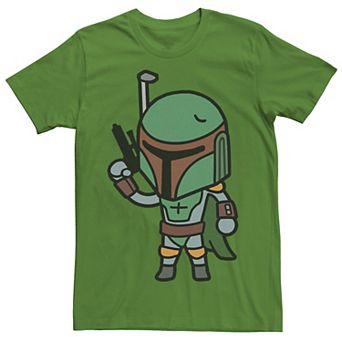Men's Star Wars Boba Fett Cute Cartoon Style Tee
