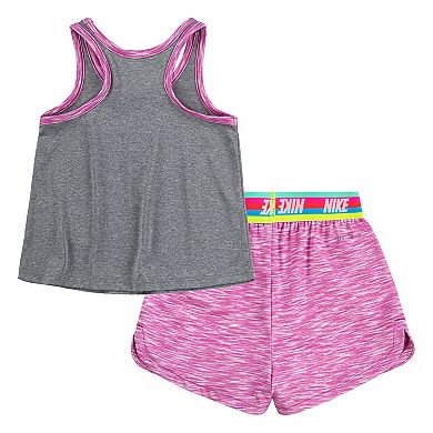 Baby Girl Nike Heart Swoosh Tank Top & Shorts Set