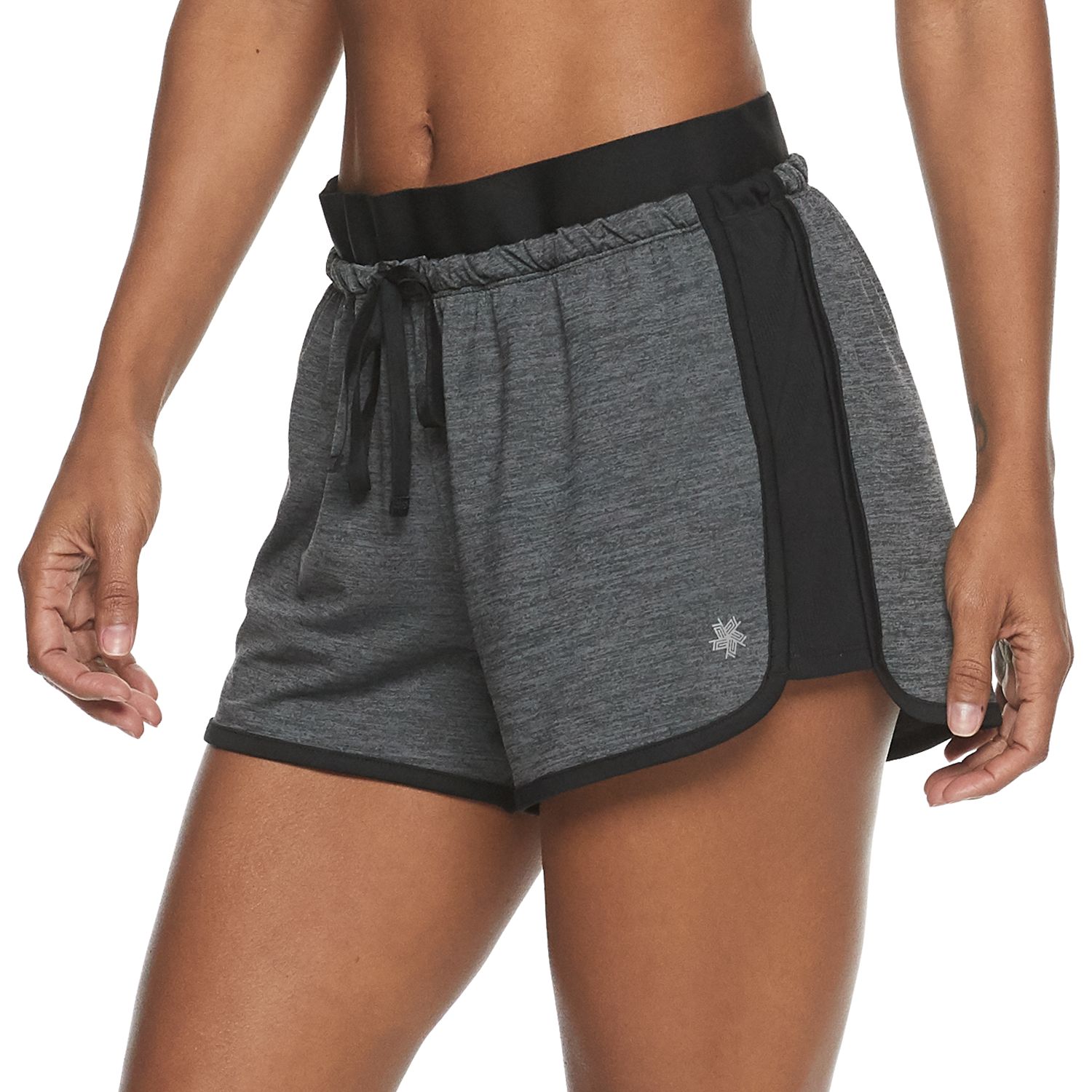 kohls womens black shorts