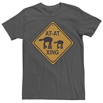 Men's Star Wars AT-AT Walker Crossing Street Sign Tee